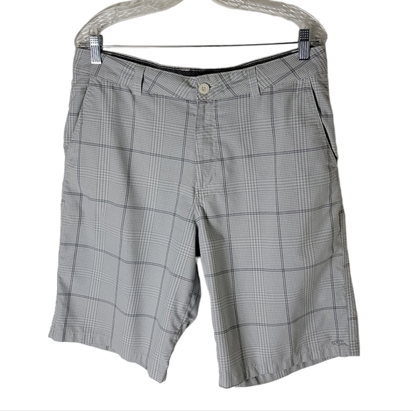 O'Neill Other - O'neill men plaid dlat front shorts size 34